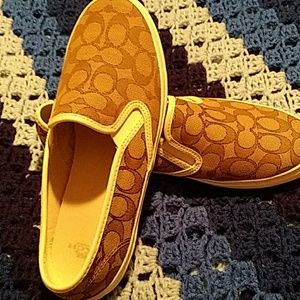 Coach slip on shoes